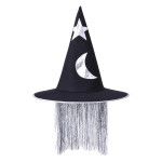 CHAPEU BRUXA C/CABELO HALLOWEEN