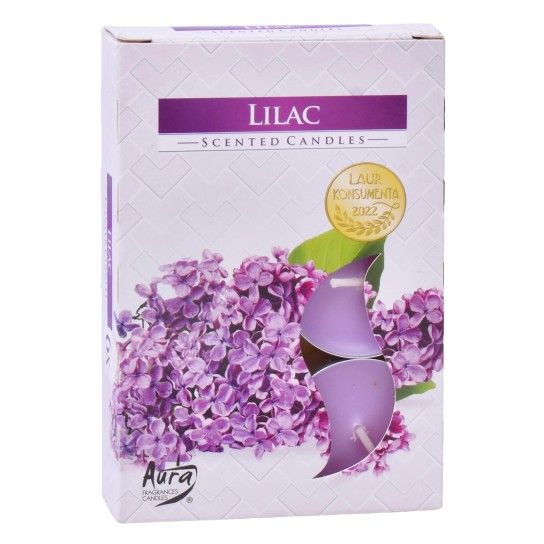 VELAS TEALIGHT LILAS 6UNI