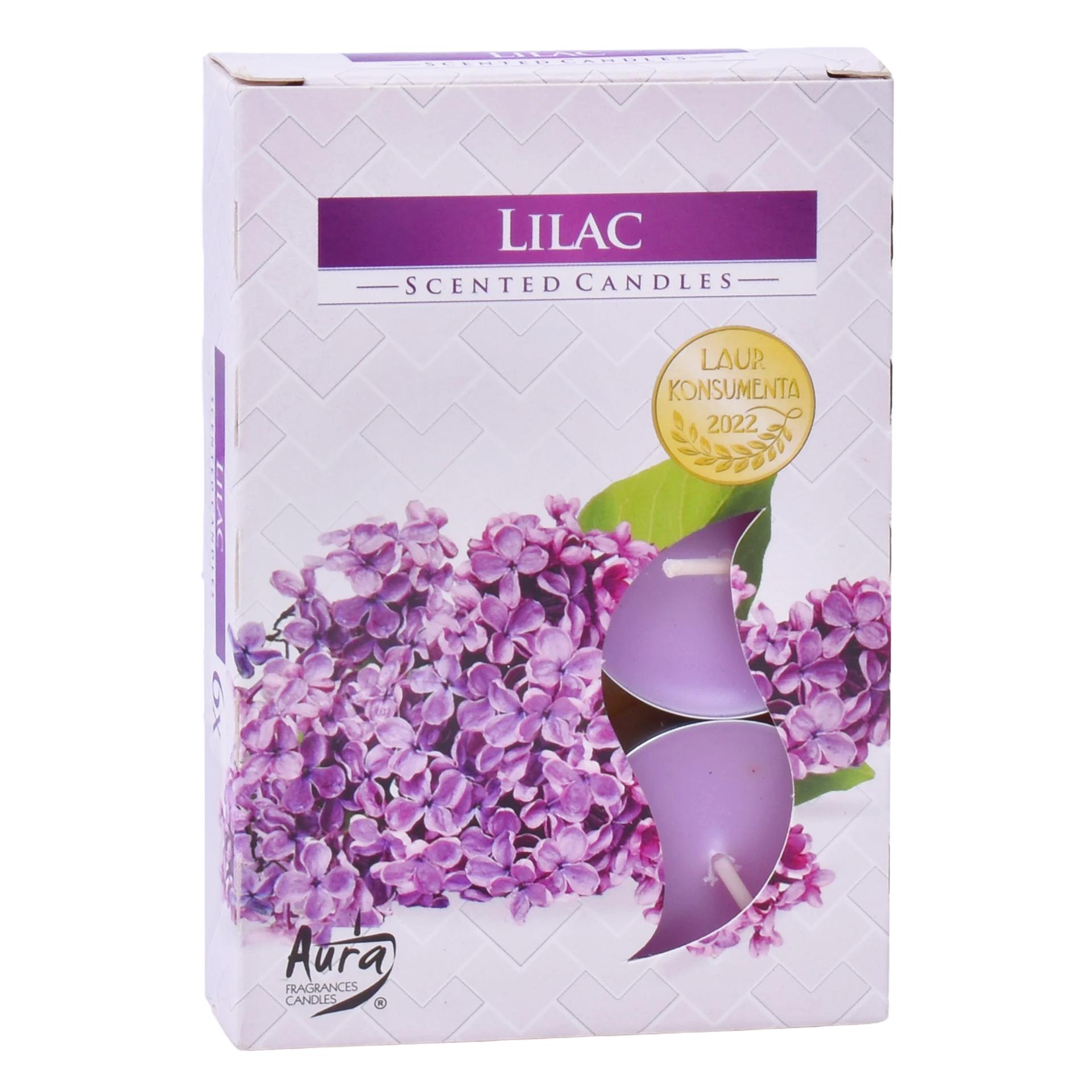 VELAS TEALIGHT LILAS 6UNI