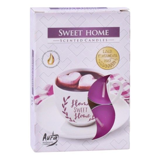 VELAS TEALIGHT DOCE LAR 6UNI