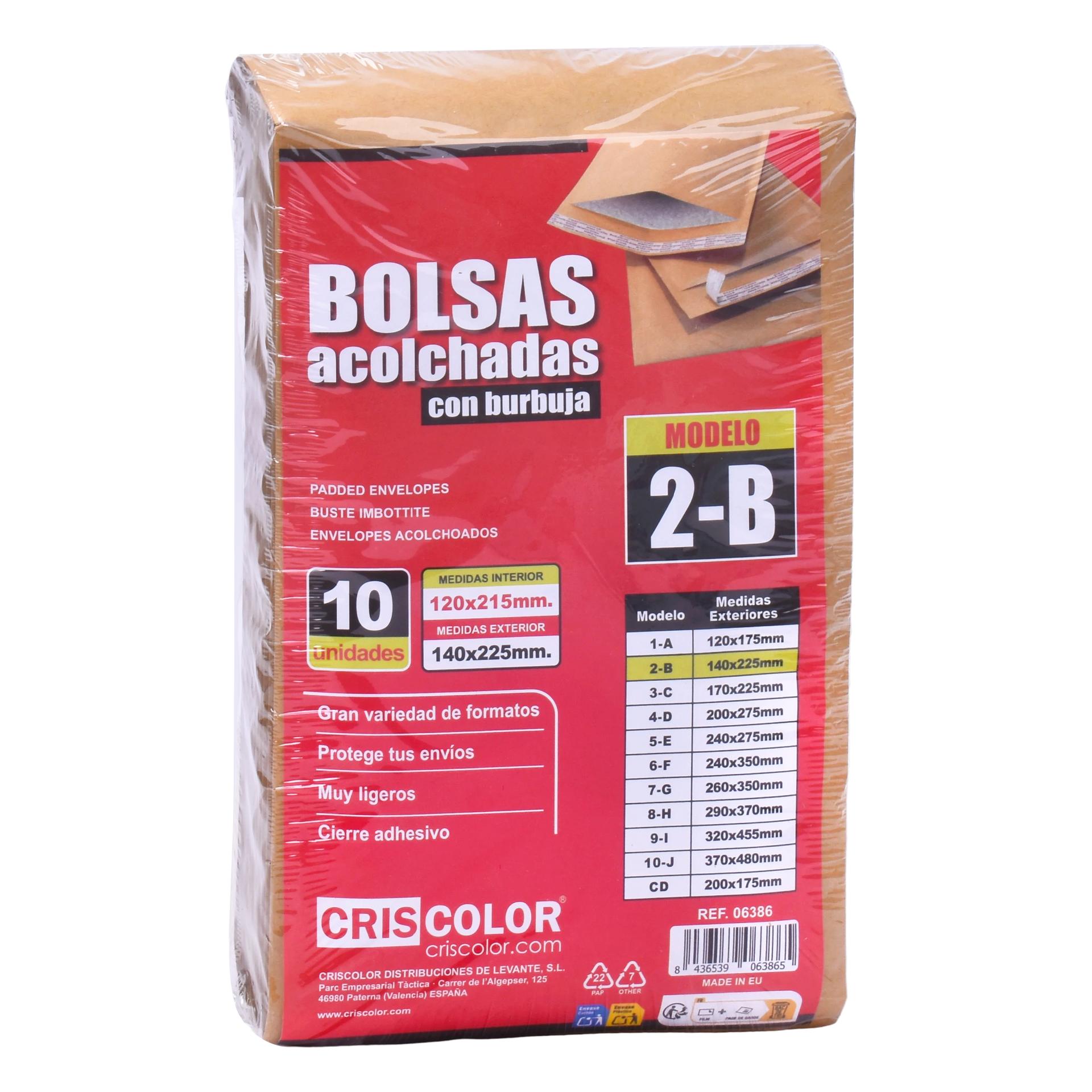ENVELOPE ALMOFADADO 120X215 REF.06386 Q10 5% ENVELOPE ALMOFADADO 120X215 REF.06386 Q10 5%