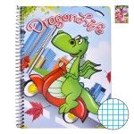 CADERNO ESPIRAL A5 80F QUADR DRAGON LIF CADERNO ESPIRAL A5 80F QUADR DRAGON LIF