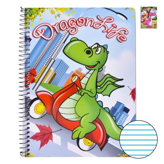 CADERNO ESPIRAL A5 80F PAUT DRAGON LIFE CADERNO ESPIRAL A5 80F PAUT DRAGON LIFE