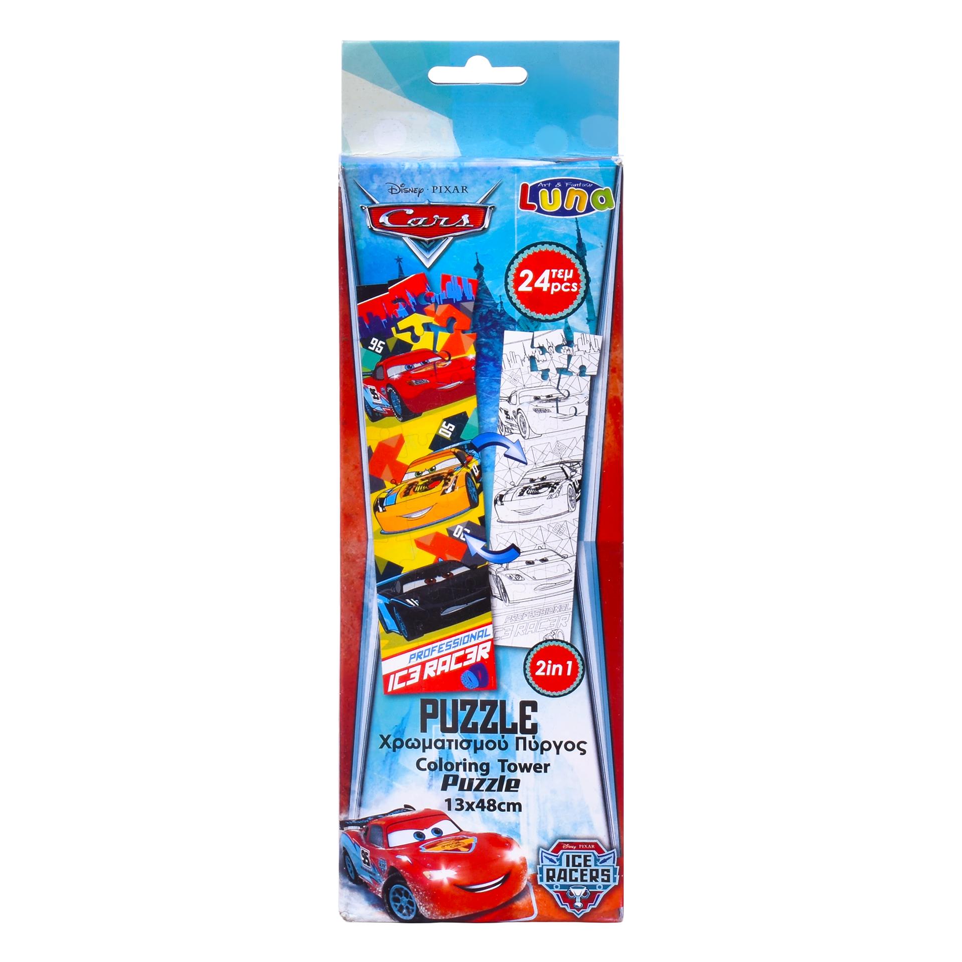 PUZZLE CARS 2EM1 24PÇS 079582 CX80 PUZZLE CARS 2EM1 24PÇS 079582 CX80