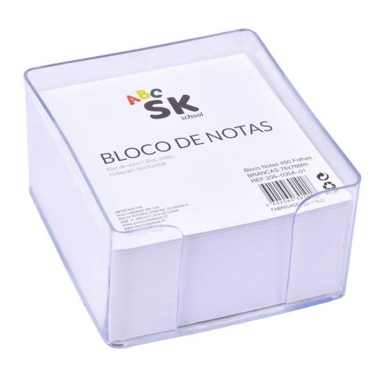 BLOCO NOTAS 450F 76X76 206-030A-01CX144 BLOCO NOTAS 450F 76X76 206-030A-01CX144