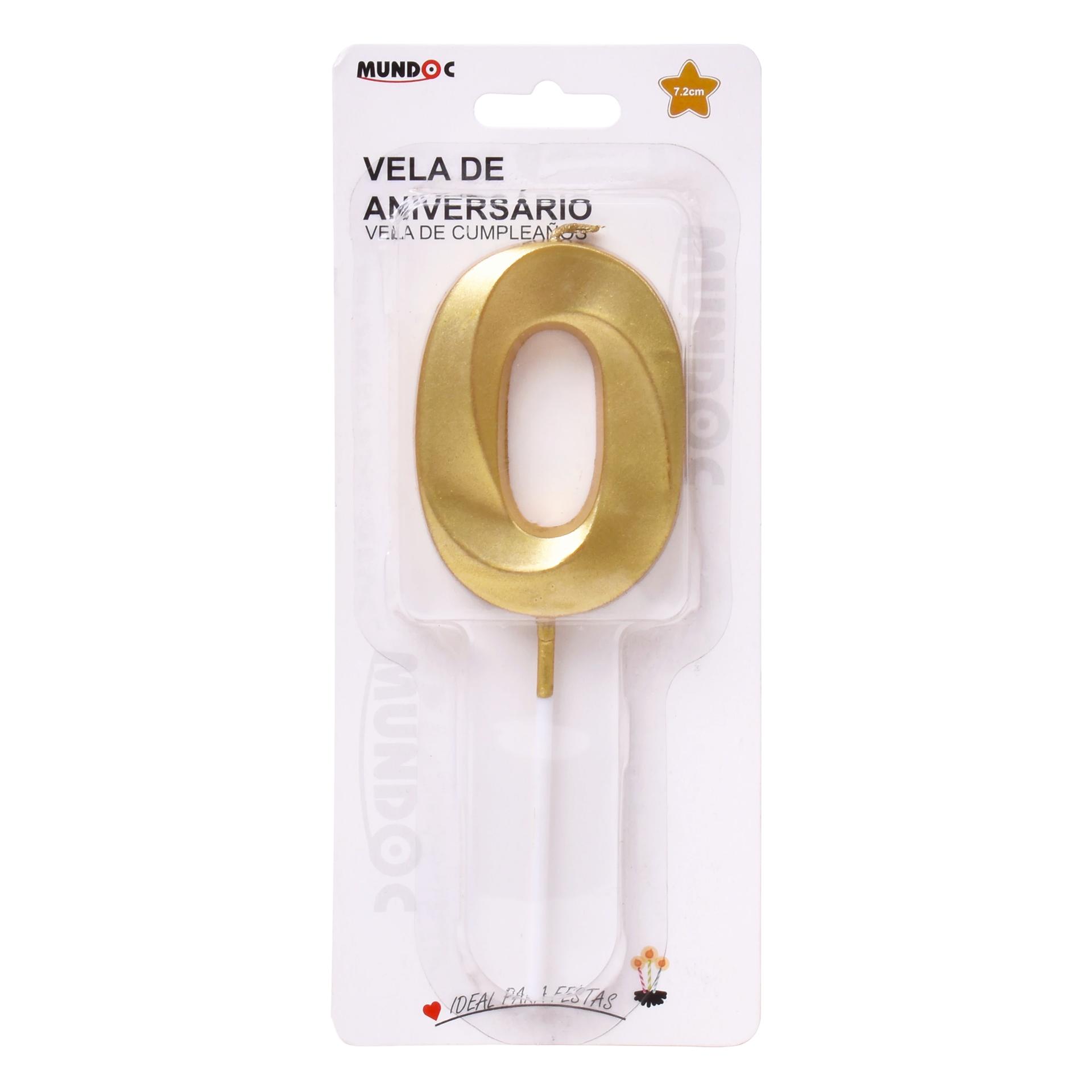 VELA ANIVERSARIO DOURADA N� 0