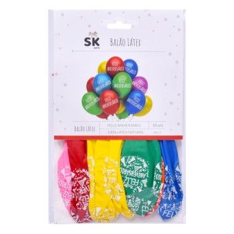 BALAO ANIV.10UN 30CM 2694-060-10 CX240