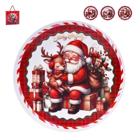 PRATO NATAL 25CM SK 207-367-03 CX24 PRATO NATAL 25CM SK 207-367-03 CX24