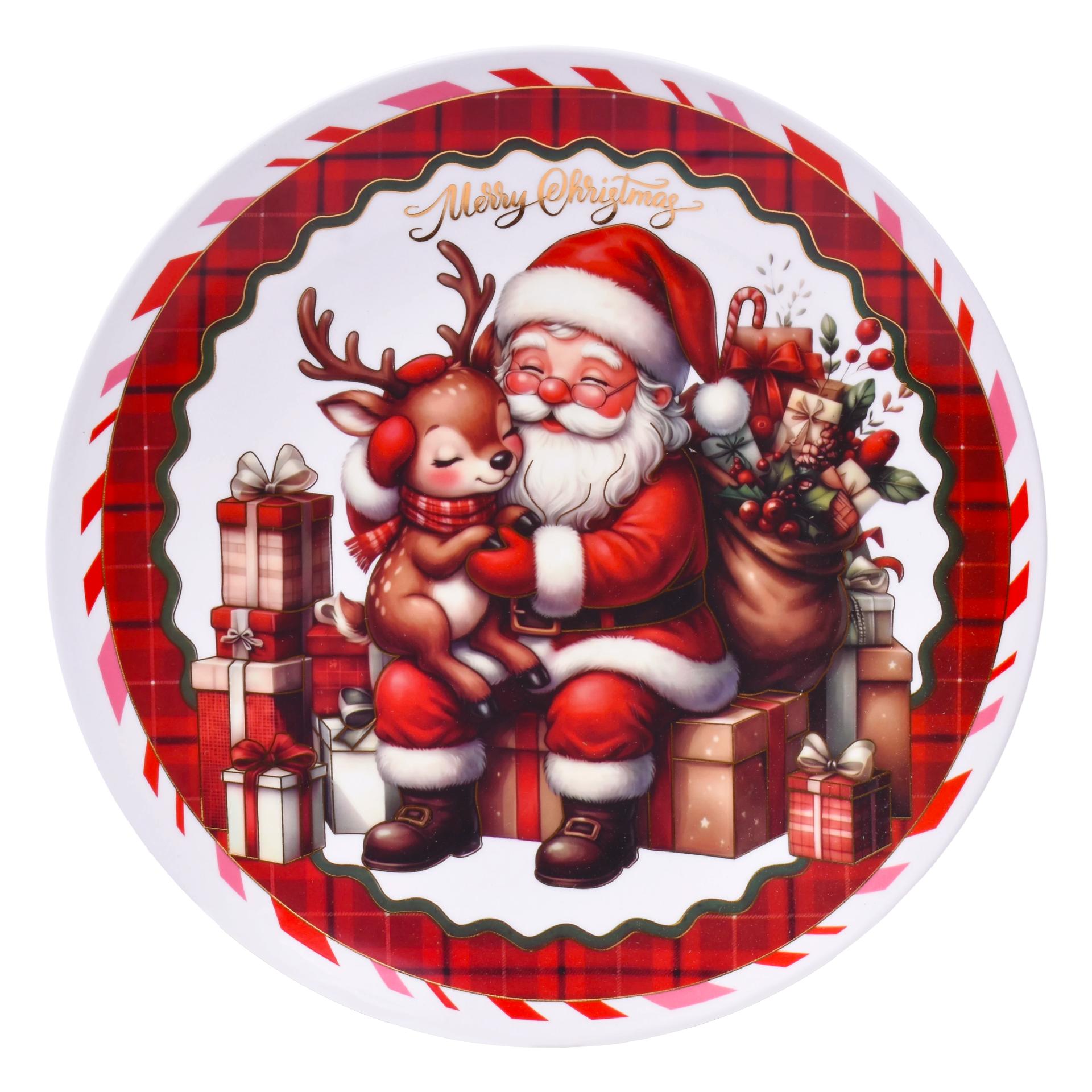 PRATO NATAL 25CM SK 207-367-03 CX24 PRATO NATAL 25CM SK 207-367-03 CX24