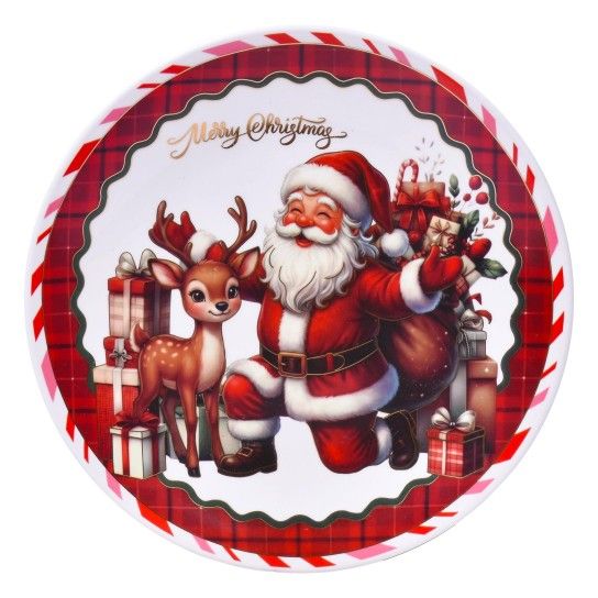 PRATO NATAL 25CM SK 207-367-03 CX24 PRATO NATAL 25CM SK 207-367-03 CX24