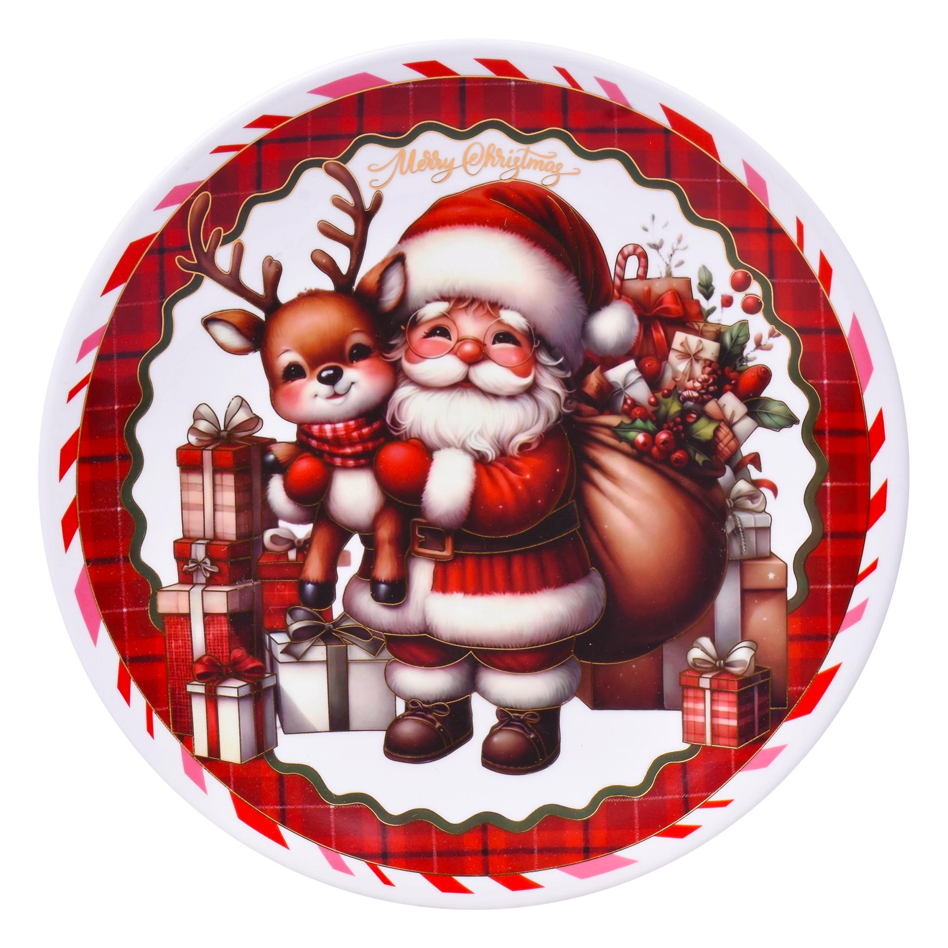 PRATO NATAL 25CM SK 207-367-03 CX24 PRATO NATAL 25CM SK 207-367-03 CX24