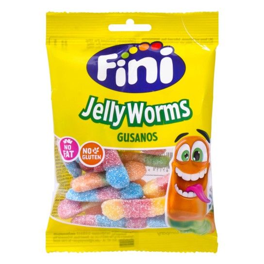 FINI GOMAS JELLY WORMS 90G CX12 FINI GOMAS JELLY WORMS 90G CX12