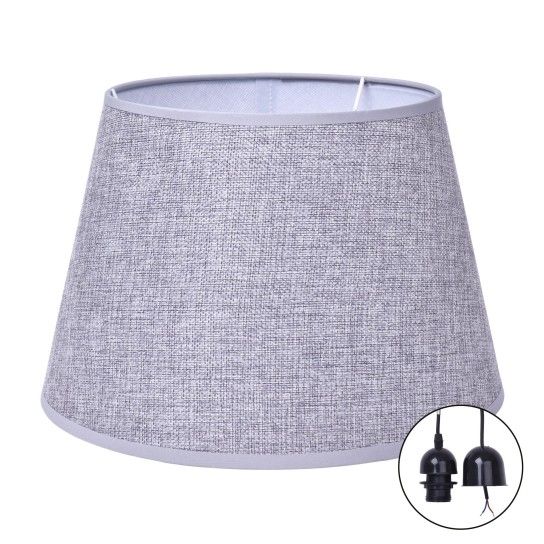 ABAJUR TETO C/FIO 30CM CINZA CPMT-04S ABAJUR TETO C/FIO 30CM CINZA CPMT-04S