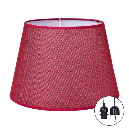 ABAJUR TETO C/FIO 30CM VERMELHO CPM-04V ABAJUR TETO C/FIO 30CM VERMELHO CPM-04V