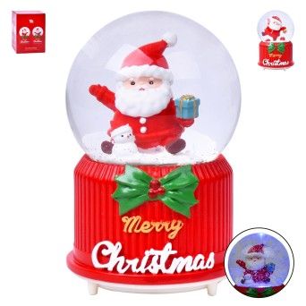 GLOBO DE NEVE NATAL 10X15CM 837-7887 CX24