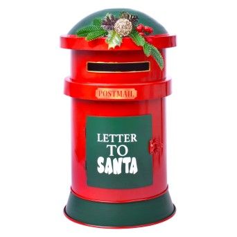 CORREIO NATAL 23,5X23,5X44,5CM SK 2680-308