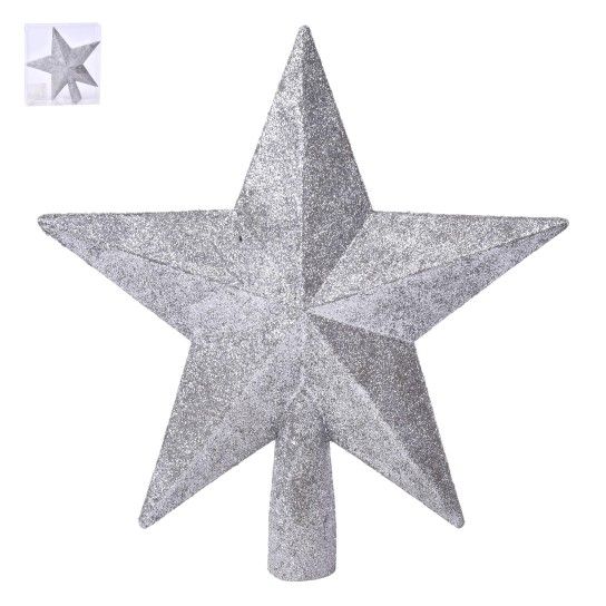ESTRELA PRATEADA 19CM SK 837-7754 CX60 ESTRELA PRATEADA 19CM SK 837-7754 CX60
