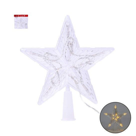 ESTRELA C/LUZ 15CM SK 2697-206B-15 CX60
