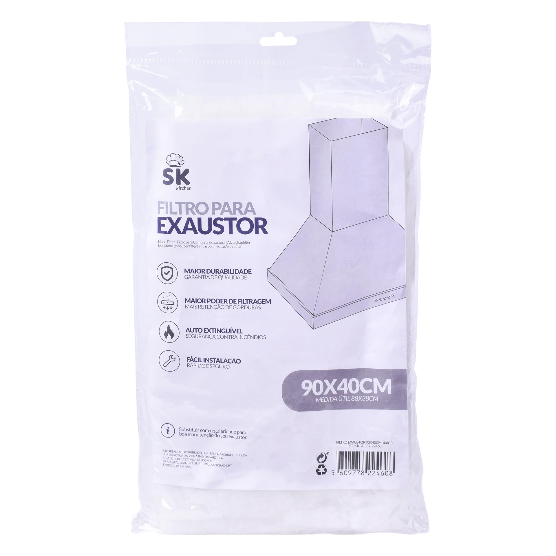 FILTRO EXAUSTOR 90X40CM 837-22460 CX48 FILTRO EXAUSTOR 90X40CM 837-22460 CX48