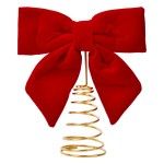 TOPO ARVORE NATAL LA�O 20X18CM SK 1263-085 CX36