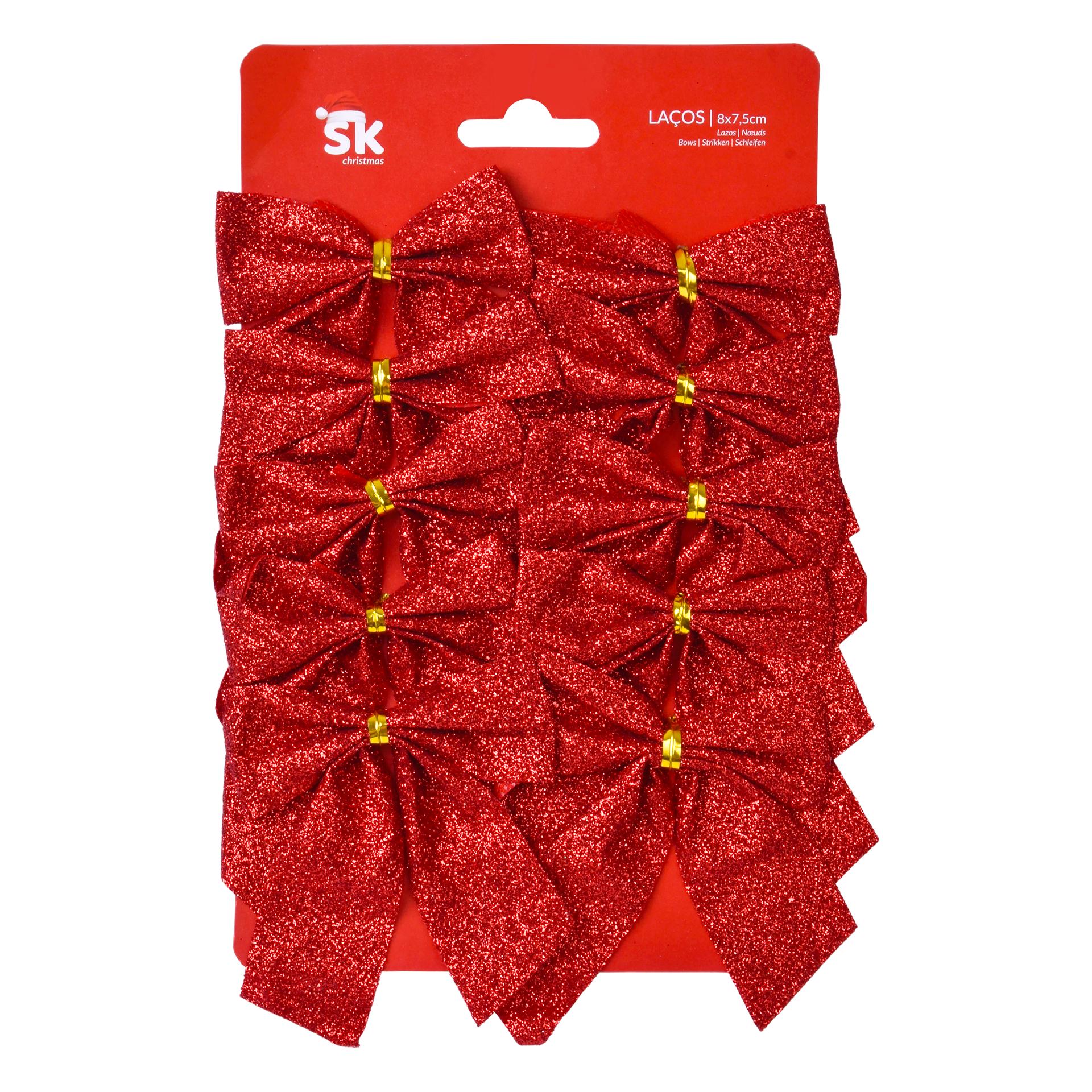 LA�OS NATAL VERMELHO 8X7.5 10UN 2585-500-10C CX120