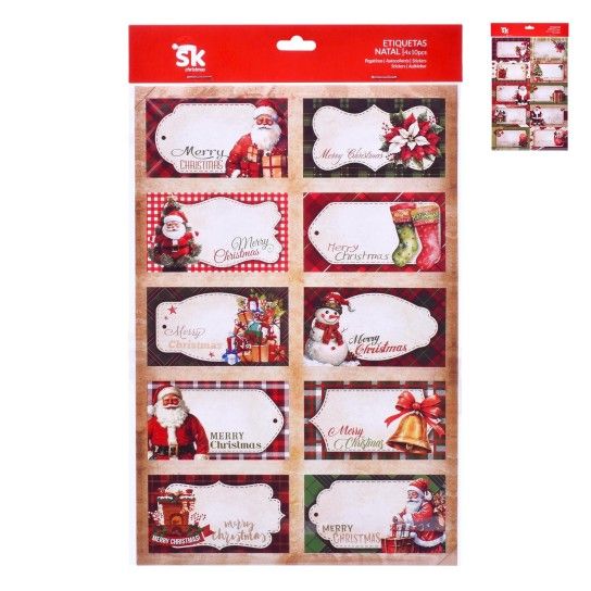 ETIQUETAS NATAL 4X10PC SK 837-7989 CX120 ETIQUETAS NATAL 4X10PC SK 837-7989 CX120