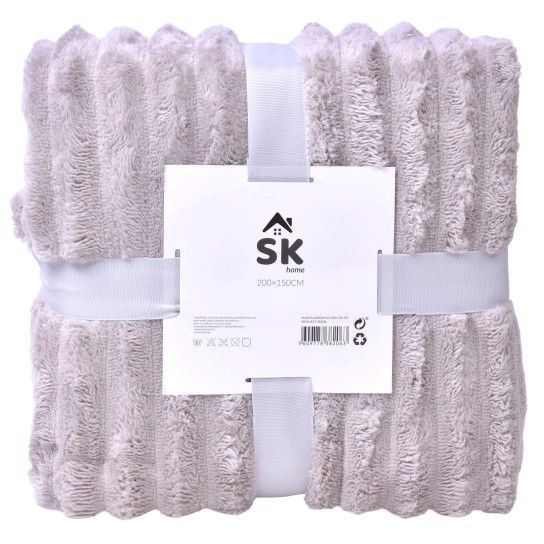 MANTA CINZA 200X150CM SK 837-38206 MANTA CINZA 200X150CM SK 837-38206
