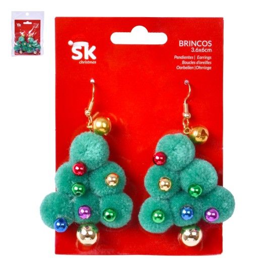 BRINCOS ARVORE NATAL SK 837-7747 CX48 BRINCOS ARVORE NATAL SK 837-7747 CX48
