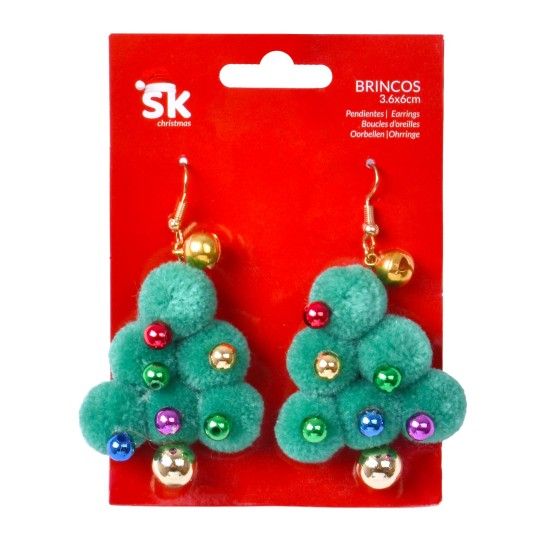 BRINCOS ARVORE NATAL SK 837-7747 CX48 BRINCOS ARVORE NATAL SK 837-7747 CX48