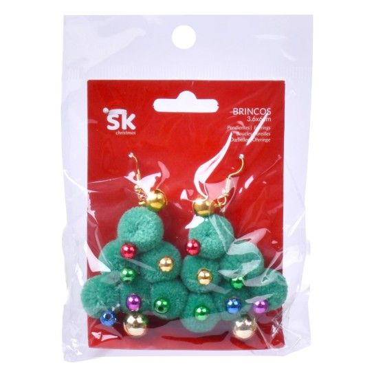 BRINCOS ARVORE NATAL SK 837-7747 CX48 BRINCOS ARVORE NATAL SK 837-7747 CX48