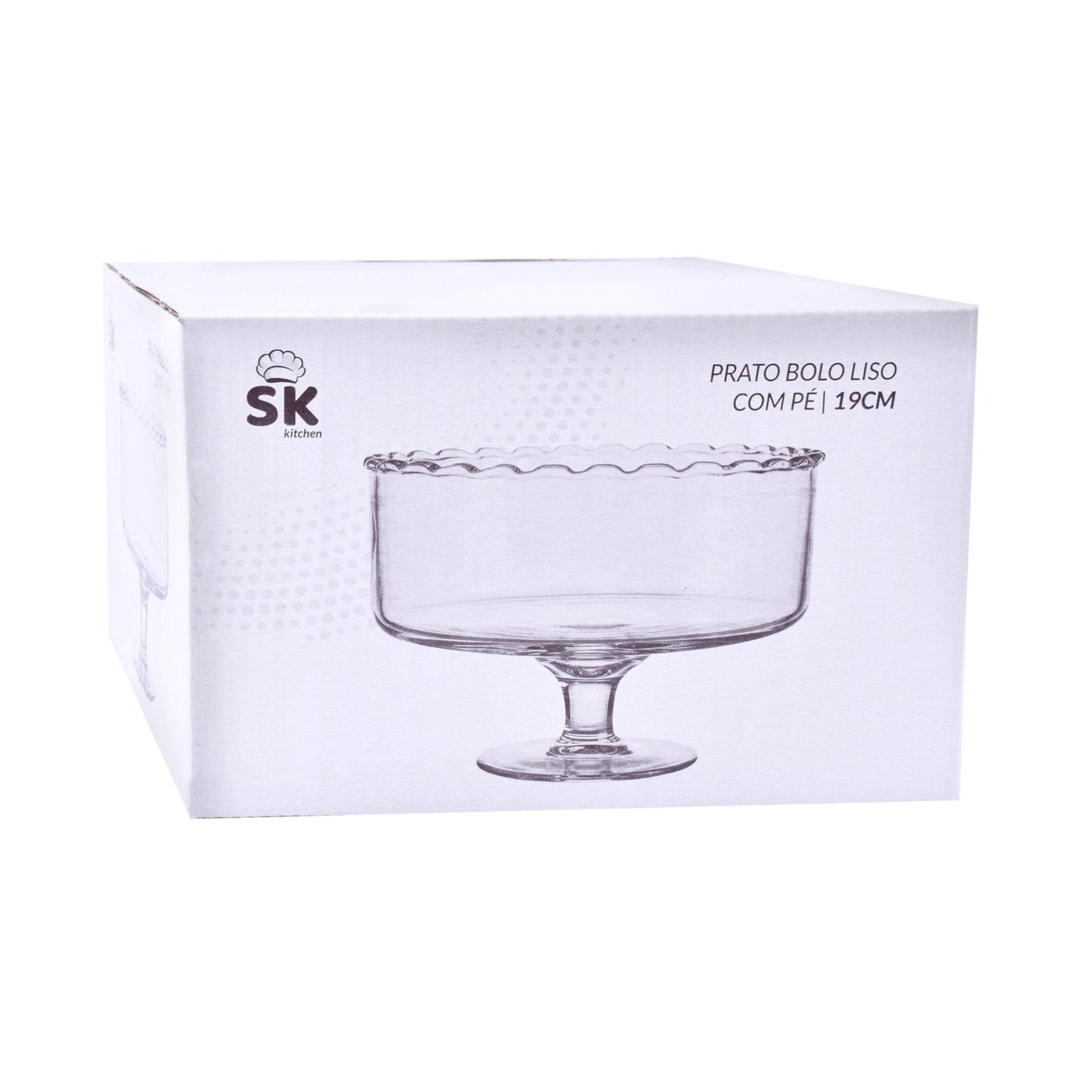 FRUTEIRO C/PE VIDRO 19CM 660-6020 CX6
