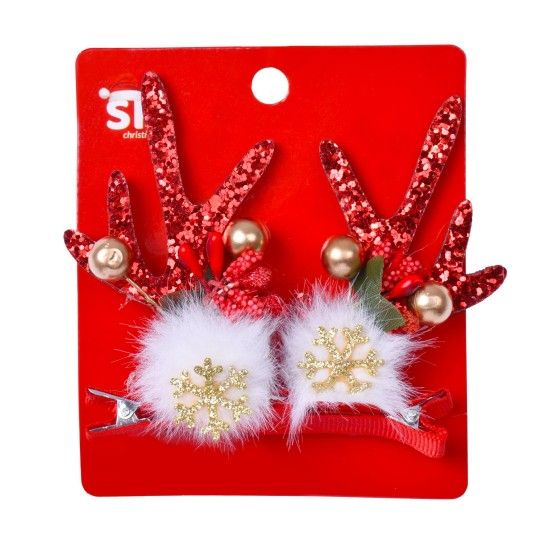 GANCHO NATAL P/CABELO 2UN 4,7X7CM SK 1263-171 CX24