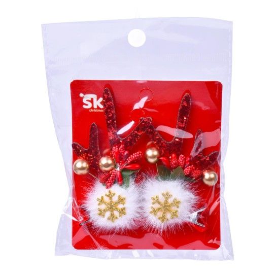 GANCHO NATAL P/CABELO 2UN 4,7X7CM SK 1263-171 CX24