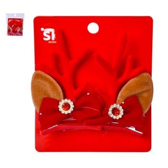 GANCHO NATAL P/CABELO 2UN 4,7X7CM SK 1263-170 CX24