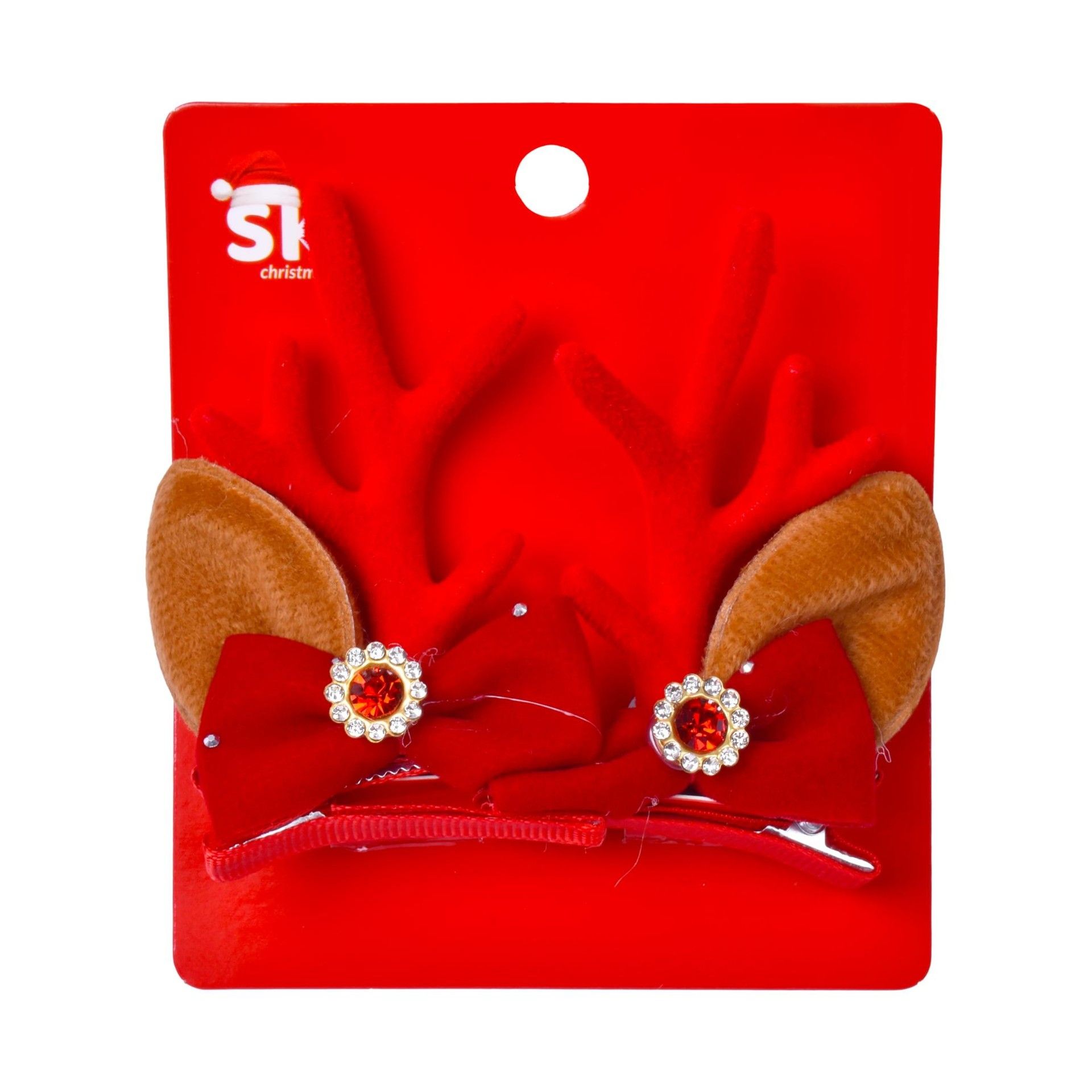 GANCHO NATAL P/CABELO 2UN 4,7X7CM SK 1263-170 CX24