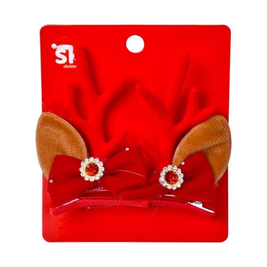 GANCHO NATAL P/CABELO 2UN 4,7X7CM SK 1263-170 CX24