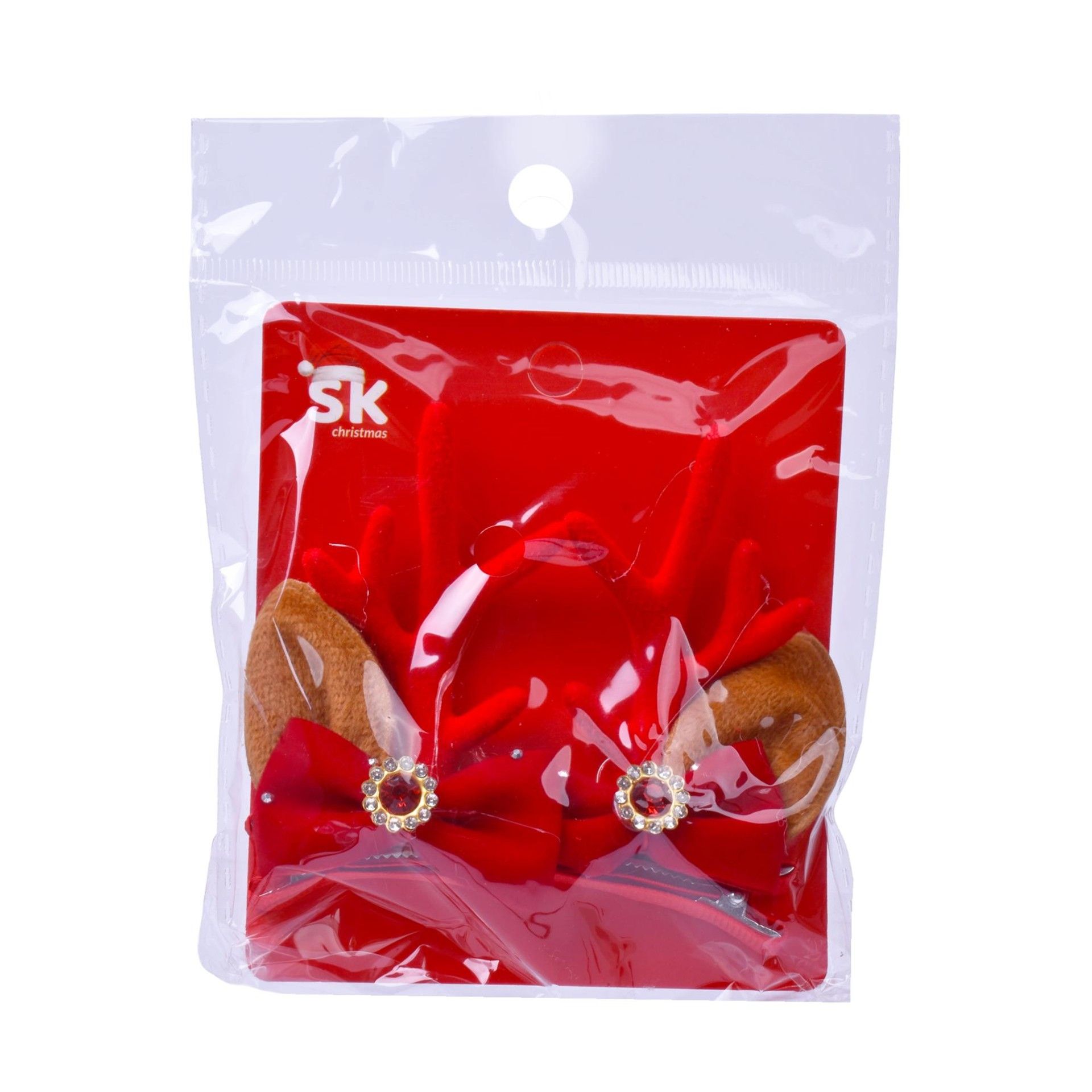 GANCHO NATAL P/CABELO 2UN 4,7X7CM SK 1263-170 CX24