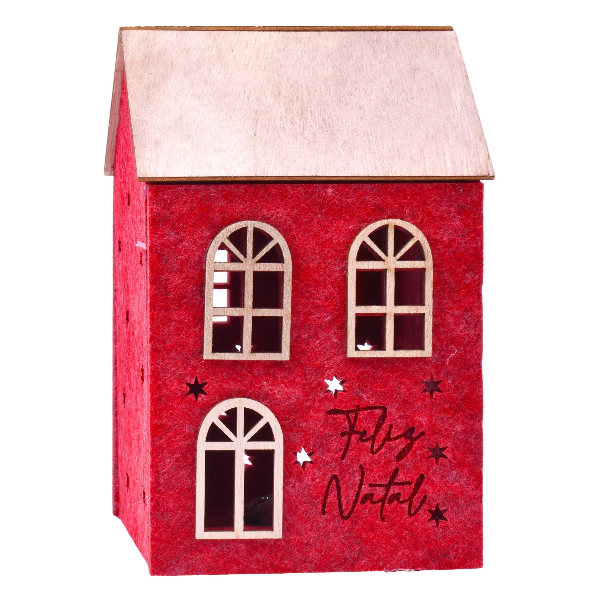 CASA FELTRO C/LUZ 11,5X10X18CM SK 0247-411 CX48