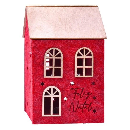 CASA FELTRO C/LUZ 11,5X10X18CM SK 0247-411 CX48