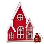 CASA FELTRO C/LUZ 22X4X32CM SK 0247-409 CX48