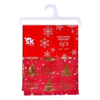 TOALHA MESA NATAL 140X220CM SK 3167-000A CX24
