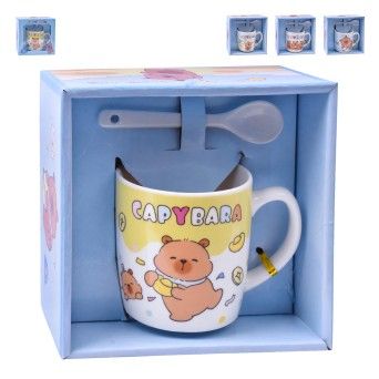 SET CANECA+COLHER 7,8CM SK 3194-303 CX60