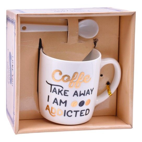 SET CANECA+COLHER 7,8CM SK 3194-300 CX60