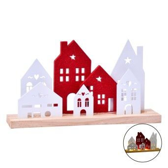 CASAS METAL C/LUZ 24X4X13,5CM SK 0247-432 CX48