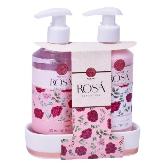 AURORA ROSA SABONETE+CREME MAOS 300ML AURORA ROSA SABONETE+CREME MAOS 300ML
