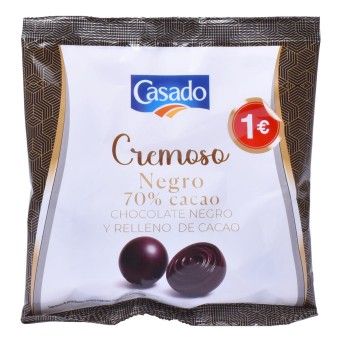 CASADO BOMBOM CREMOSO CHOC PRETO 70G CX18