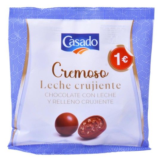 CASADO BOMBOM CREMOSO CHOC LEITE CROC 70G CX18 CASADO BOMBOM CREMOSO CHOC LEITE CROC 70G CX18