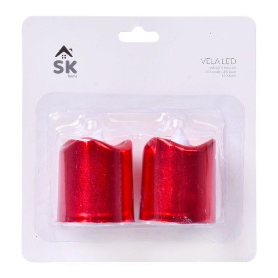 VELA LED VERMELHA 2UN 2402-300S-02C CX144