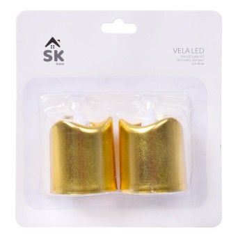 VELA LED DOURADA 2UN 2402-300S-02A CX144
