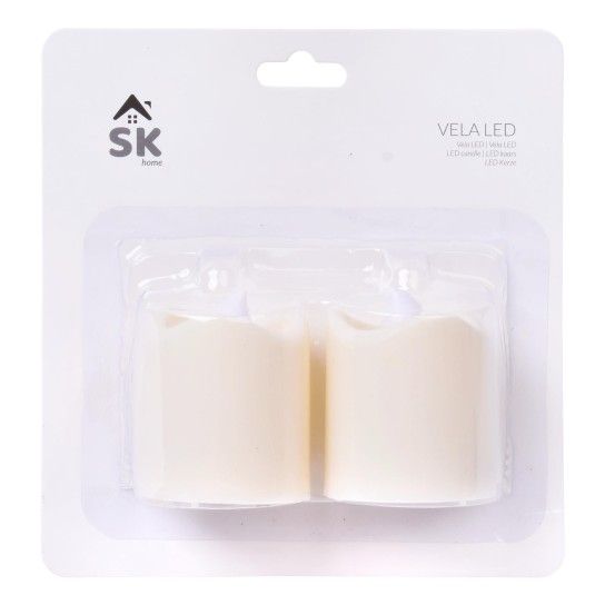 VELA LED CREME 2UN 5X3,5CM 837-7930 CX144 VELA LED CREME 2UN 5X3,5CM 837-7930 CX144